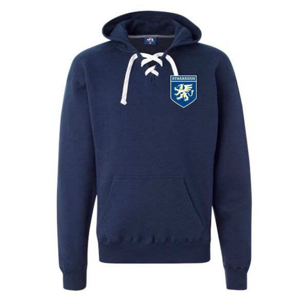 J.America - Sport Lace Hooded Sweatshirt - Printed Logo Thumbnail