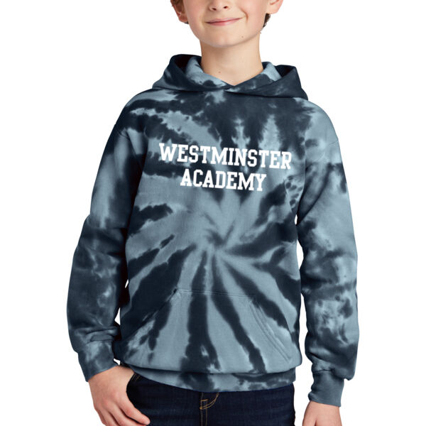 Port & Company Youth Tie-Dye Pullover Hooded Sweatshirt - Printed Logo Thumbnail
